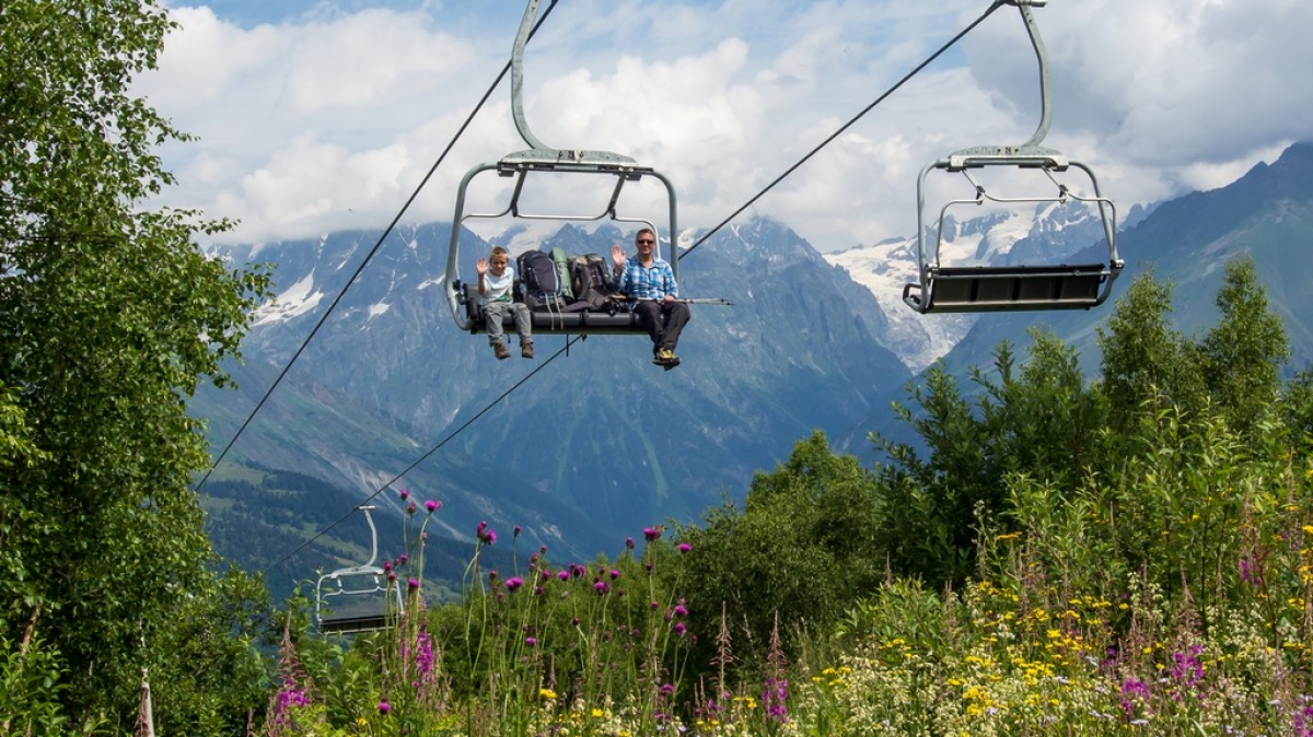 Канатно-кресельная дорога. Фото нашего гида Ирины Пряничниковой.