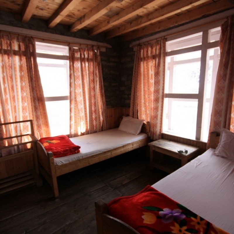 Вот такие комнаты ждали нас на треке.